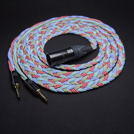 Paruoštas siuntimui kabelis, skirtas „Focal“, „Denon“, „Sony“, „Hifiman“, „Meze“