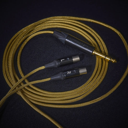 Ollo Audio R1 1.0 Custom Cable (Dual 3-Pin Mini-XLR) - Medusa Series