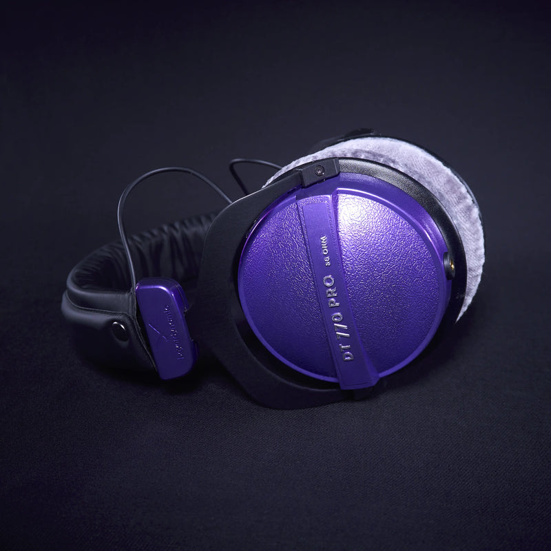 Beyerdynamic DT 770 Pro 80 Ohm – Painted Metallic Purple, Detachable Cable Mod