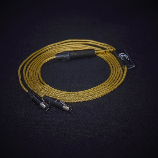 Ollo Audio R1 1.0 Custom Cable (Dual 3-Pin Mini-XLR) - Medusa Series