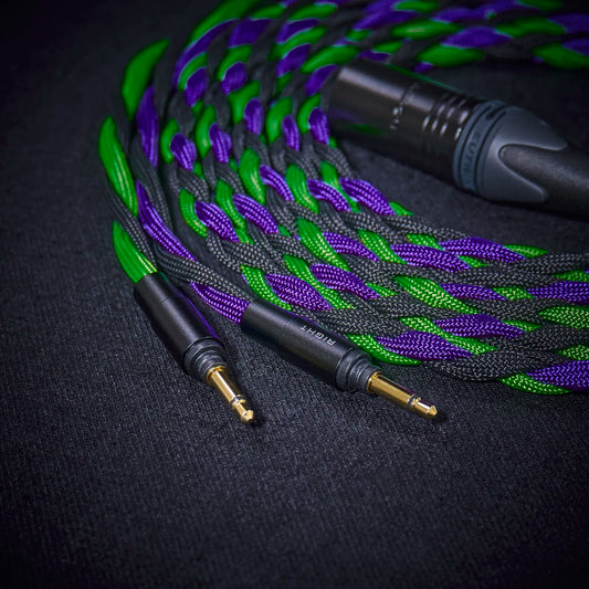 Braid detail of the Yamaha YH-5000SE custom cable - Aranea Series