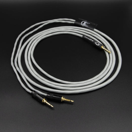 Ready to Ship - Sleeved Cable for Denon, Focal, HifiMAN, Sony - Arachne Audio